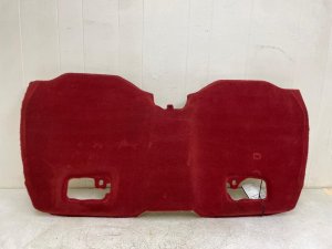 2013-2016 Porsche Boxster Red Front Interior Floor Carpet Cover Trim - Rear (Used OEM)