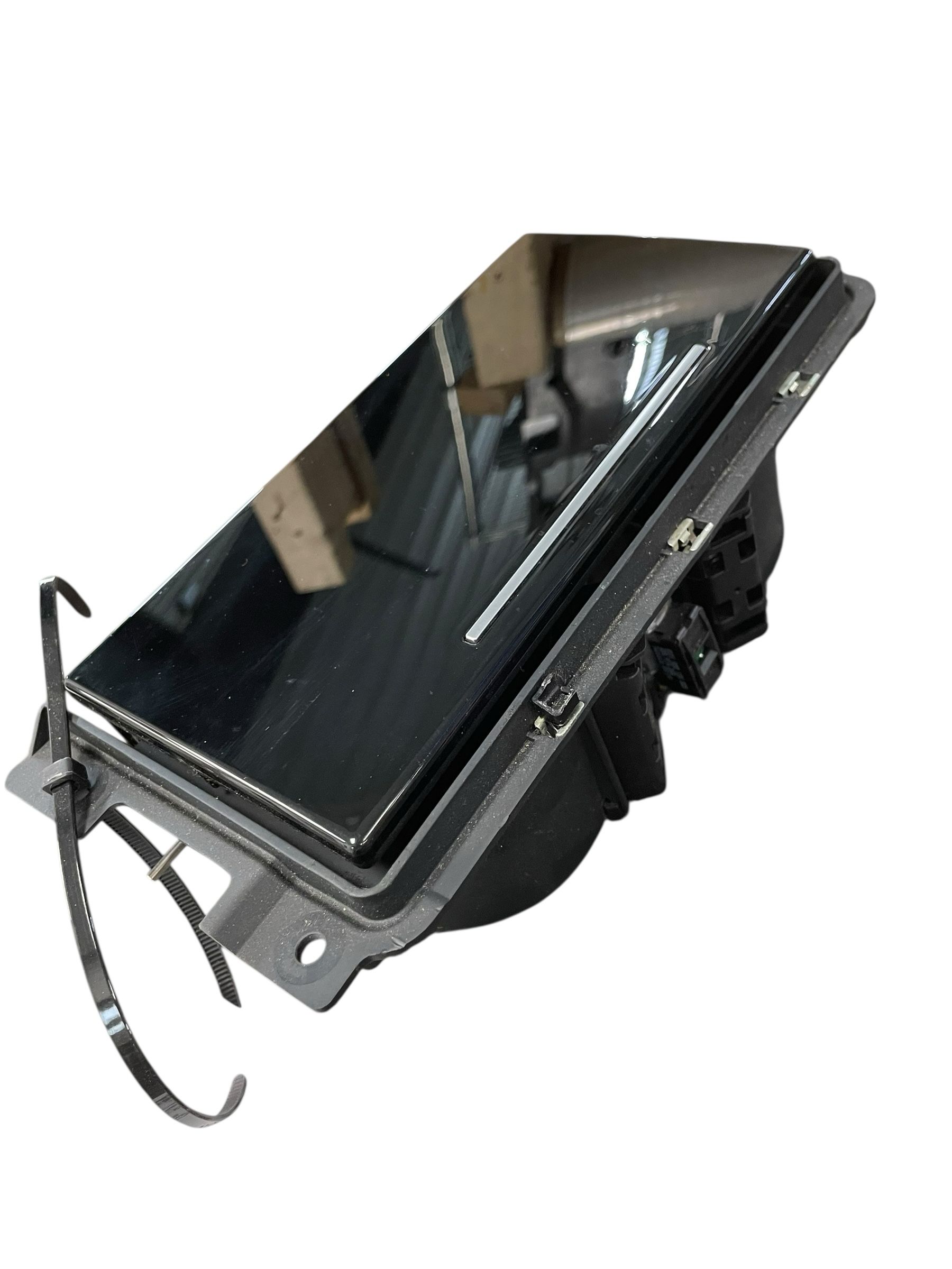 2019-2024 Audi A8 Center Console Dual Cup Holder Compartment with Lid - Front (Used OEM)