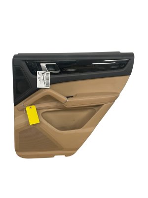 2019-2023 Porsche Cayenne Brown Door Interior Trim Panel - Rear, Right (Passenger) (Used OEM)