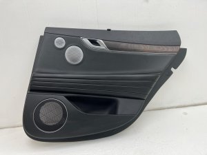 2021-2025 Genesis G80 Black Door Interior Trim Panel with Sunshade - Rear, Right (Passenger) (Used OEM)