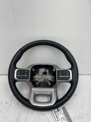 2022-2024 Ford Expedition Ebony (Black) Heated Leather Steering Wheel with Audio and Cruise Controls (Used OEM)