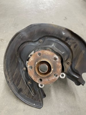 2012-2018 Audi A6 Spindle Knuckle Wheel Hub Assembly - Rear, Left (Driver) (Used OEM)