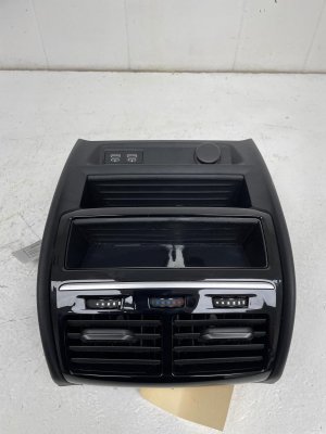2018-2023 BMW M550i xDrive Console Endcap with HVAC Climate Control Panel - Rear (Used OEM)