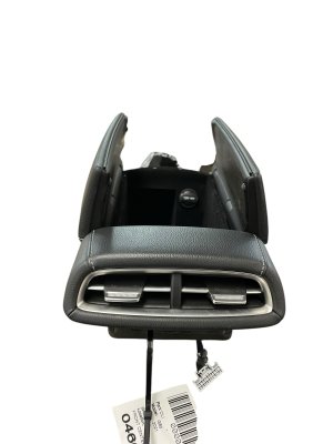 2021-2023 Genesis G80 Black Center Console Storage Compartment Lid and Box with Rear Vent - Front (Used OEM)
