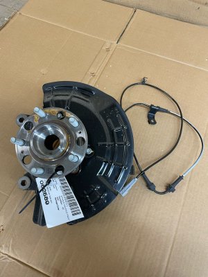 2022-2025 Kia Carnival Steering Knuckle with Wheel Hub - Front, Left (Driver) (Used OEM)