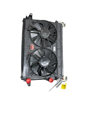2009-2018 Maserati Quattroporte Radiator Condenser and Dual Fan Cooling Pack Assembly (Used OEM)