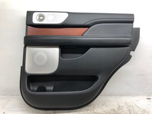 2018-2023 Lincoln Navigator Ebony (Black) Door Interior Trim Panel with 20-Speaker Audio - Rear, Right (Passenger) (Used OEM)