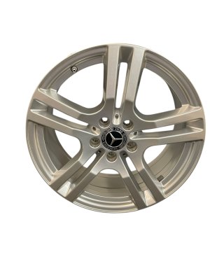 2021-2023 Mercedes-Benz GLA250 Silver 18x7.5 5 Double-Spoke Silver Alloy Wheel (Used OEM)