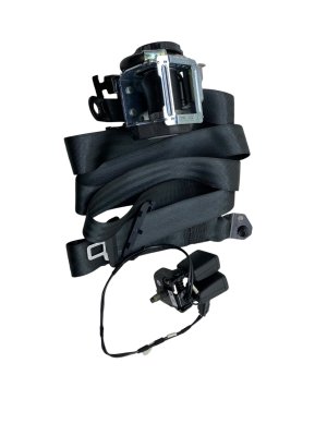 2021-2026 Ford Mustang Mach-E Black Outer Seat Belt Assembly with Buckle - Rear, Right (Passenger) (Used OEM)