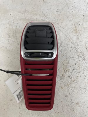 2013-2016 Porsche Boxster Red Dashboard Air Ventilation Grille - Front (Used OEM)