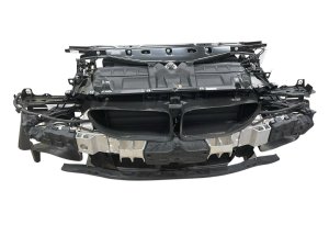 2014-2015 BMW 740i Radiator Condenser Intercooler Cooling Fan Shroud Assembly (Used OEM)