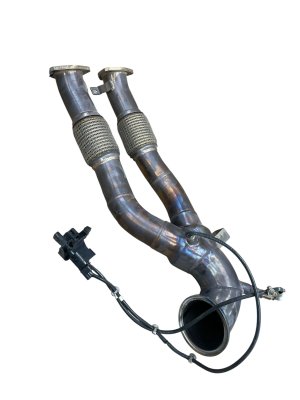 2017-2021 Audi RS3 Dual Outlet Flex Down Exhaust Pipe (Used OEM)