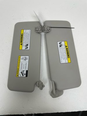 2022-2025 Hyundai Santa Cruz Gray Sun Visor Shade Set - Right (Passenger) (Used OEM)