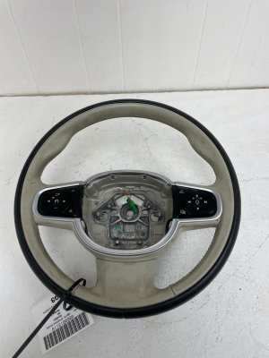 2016-2022 Volvo XC90 Leather Heated Steering Wheel with Multifunction Controls (Used OEM)