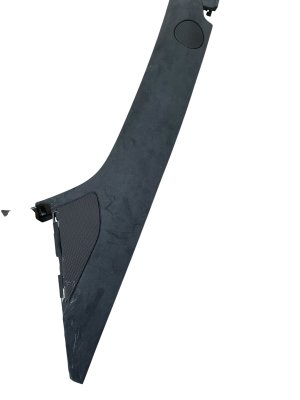  Tesla Model x Black Windshield A-Pillar Trim Panel Cover - Front (Used OEM)