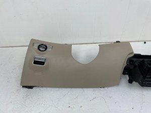  Mercedes-Benz Sclass Beige Lower Dash Exterior Trim Panel with Parking Brake and Light Control Switches (Used OEM)