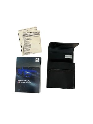 2020-2025 BMW M8 Black Owners Manual Book Case Pouch Set (Used OEM)
