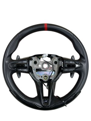 2024-2025 Hyundai Elantra N Line Steering Wheel with Paddle Shifters and Control Switches - Front (Used OEM)