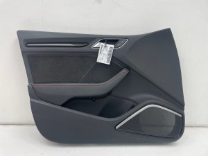 2015-2020 Audi A3 Black Door Interior Trim Panel - Front, Left (Driver) (Used OEM)