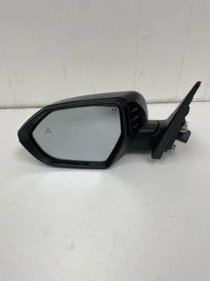 2024-2025 Hyundai Kona Abyss Black Power Heated Blind Spot Signal Camera Door/Side View Mirror - Front, Left (Driver) (Used OEM)