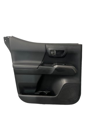 2016-2023 Toyota Tacoma Black Door Interior Trim Panel - Rear, Left (Driver) (Used OEM)