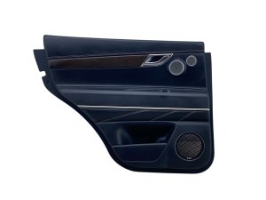 2021-2024 Genesis GV80 Black Door Interior Trim Panel with Power Sunshade - Rear, Left (Driver) (Used OEM)