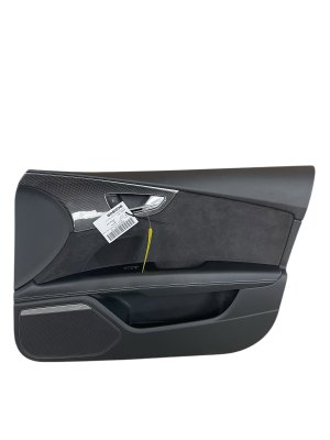 2016-2018 Audi RS7 Black Door Interior Trim Panel with Alcantara - Front, Right (Passenger) (Used OEM)
