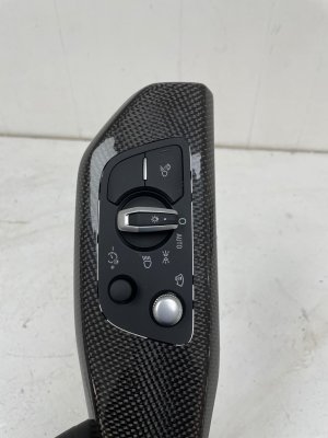 2017-2023 Audi Q7 Headlight Control Switch with Carbon Trim (Used OEM)