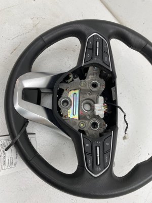 2020-2022 Hyundai Palisade Black 3-Spoke Perforated Leather Heated Steering Wheel with Paddle Shifters (Used OEM)