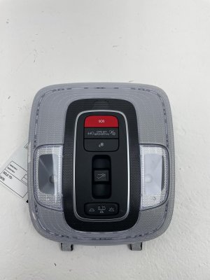 2024-2025 Hyundai Kona Gray Overhead Roof Console with LED Dome Light - Front (Used OEM)