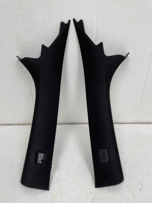 2014-2024 Jaguar F-Type Black Windshield A-Pillar Trim Panel Cover Set (Used OEM)