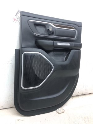 2019-2024 Ram 1500 Black Door Interior Trim Panel - Rear, Right (Passenger) (Used OEM)