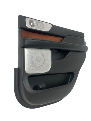 2018-2021 Lincoln Navigator Ebony (Black) Door Interior Trim Panel - Rear, Left (Driver) (Used OEM)