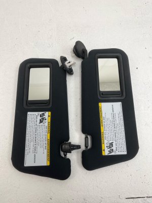 2017-2023 Lexus RC350 Tan Sun Visor Set with Wood Trim - Front, Right (Passenger) (Used OEM)