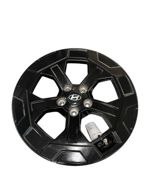 2024-2025 Hyundai Sonata Black 17x7.5 5-Spoke Black Alloy Wheel (Used OEM)