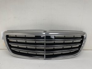 2018-2020 Mercedes-Benz S320 Chrome Front Bumper Grille with Chrome Trim (Used OEM)