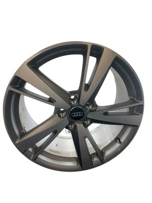 2017-2020 Audi RS3 Silver 19x8.5 Machined Face Gray Alloy Wheel - Rear (Used OEM)