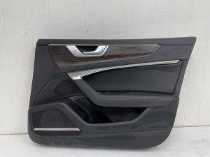 2019-2025 Audi A6 Black Door Interior Trim Panel - Front, Right (Passenger) (Used OEM)