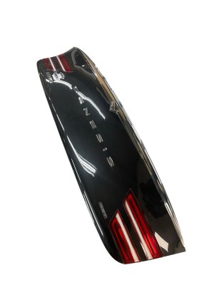2021-2024 Genesis G80 Vik Black Trunk Outer Molding Trim Panel - Rear (Used OEM)