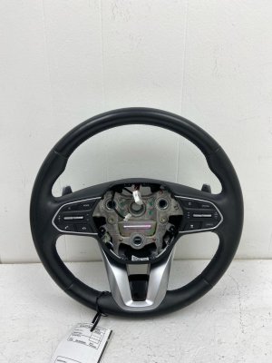 2020-2022 Hyundai Palisade Black Heated Leather 3-Spoke Steering Wheel with Paddle Shifters (Used OEM)
