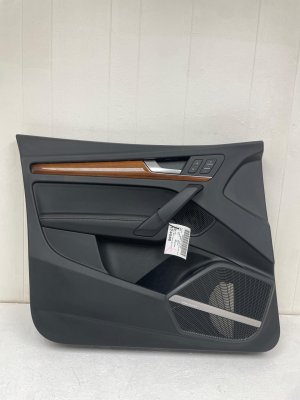 2021-2024 Audi SQ5 Black Door Interior Trim Panel with Bang & Olufsen Speaker Grille - Front, Right (Passenger) (Used OEM)