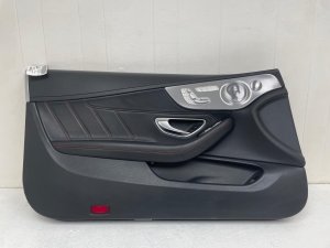 2019-2023 Mercedes-Benz C280 Black Door Interior Trim Panel with Power Seat Switch - Front, Left (Driver) (Used OEM)