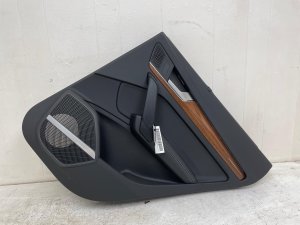 2021-2024 Audi SQ5 Black Door Interior Trim Panel with Bang & Olufsen Speaker Grille - Rear, Right (Passenger) (Used OEM)