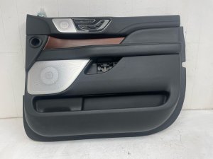 2018-2019 Lincoln Navigator Ebony (Black) Door Interior Trim Panel - Front, Right (Passenger) (Used OEM)