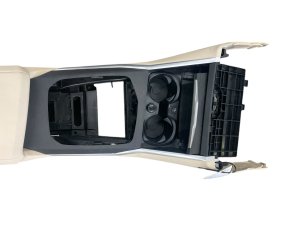 2023-2024 BMW 328i Beige Center Console Base Body with Cup Holders and Charger (Used OEM)