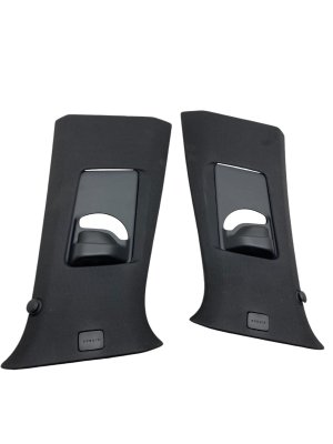 2023-2026 Cadillac LYRIQ Black Upper B-Pillar Trim Cover Panel Set (Used OEM)