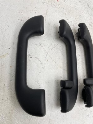 2022-2023 Jeep Wagoneer Black Interior Roof-Mounted Grab Handle Bar Set - Front (Used OEM)