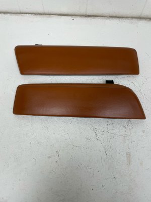 2018-2023 BMW M550i xDrive Aragon Brown Center Console Storage Armrest Lid - Front (Used OEM)