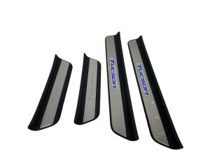 2022-2026 Hyundai Tucson Silver Front and Rear Door Sill Trim Plate Set (Used OEM)