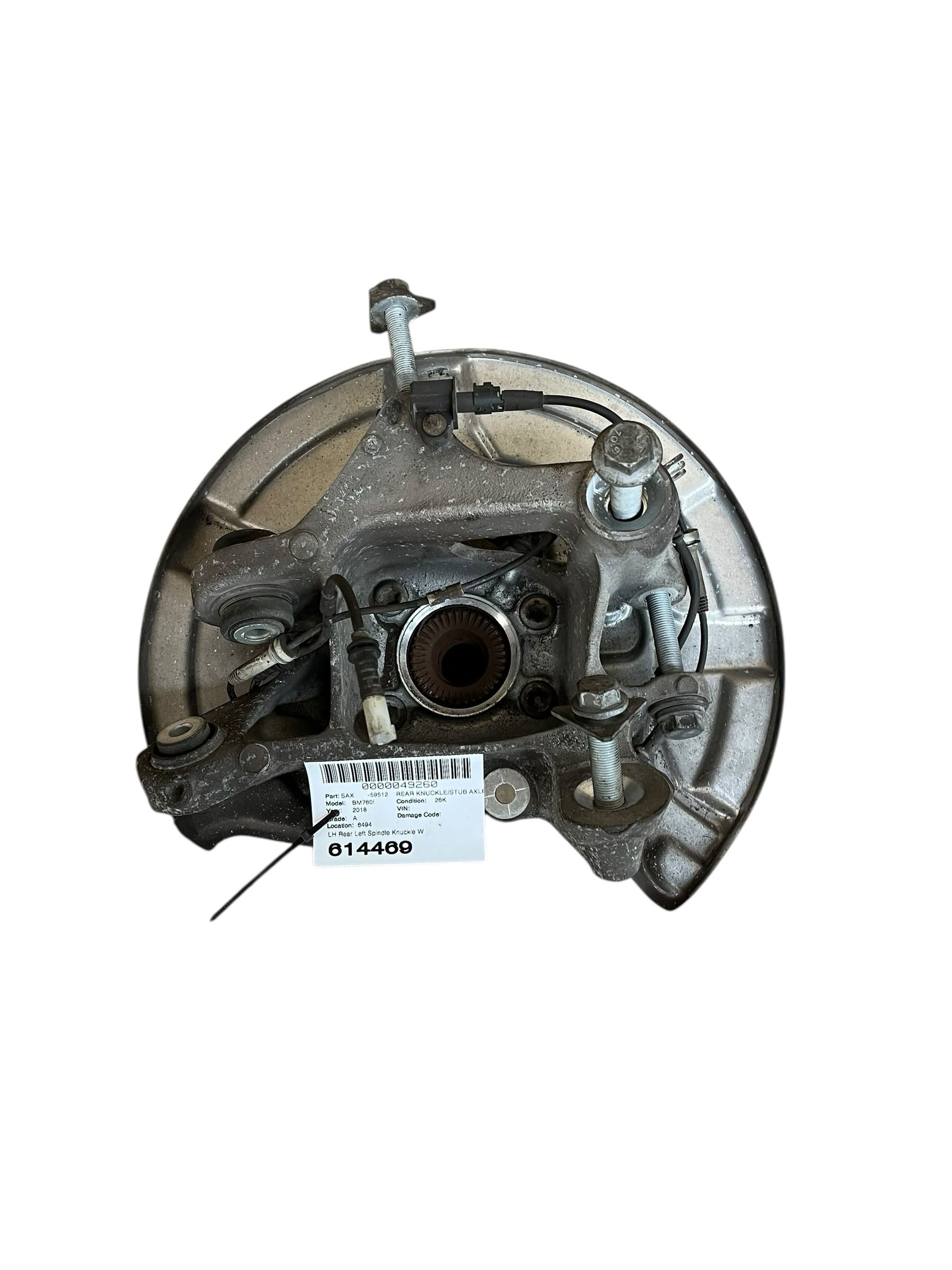 2017-2023 BMW M550i xDrive Spindle Knuckle Wheel Bearing Hub Assembly - Rear, Left (Driver) (Used OEM)